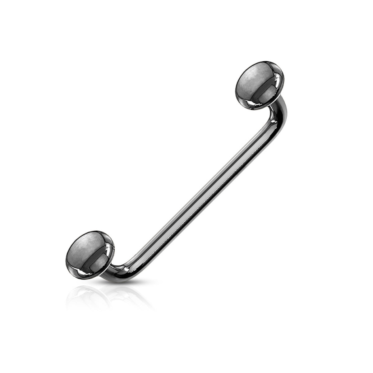 16G Angled Barbell with Flat Disc Ends