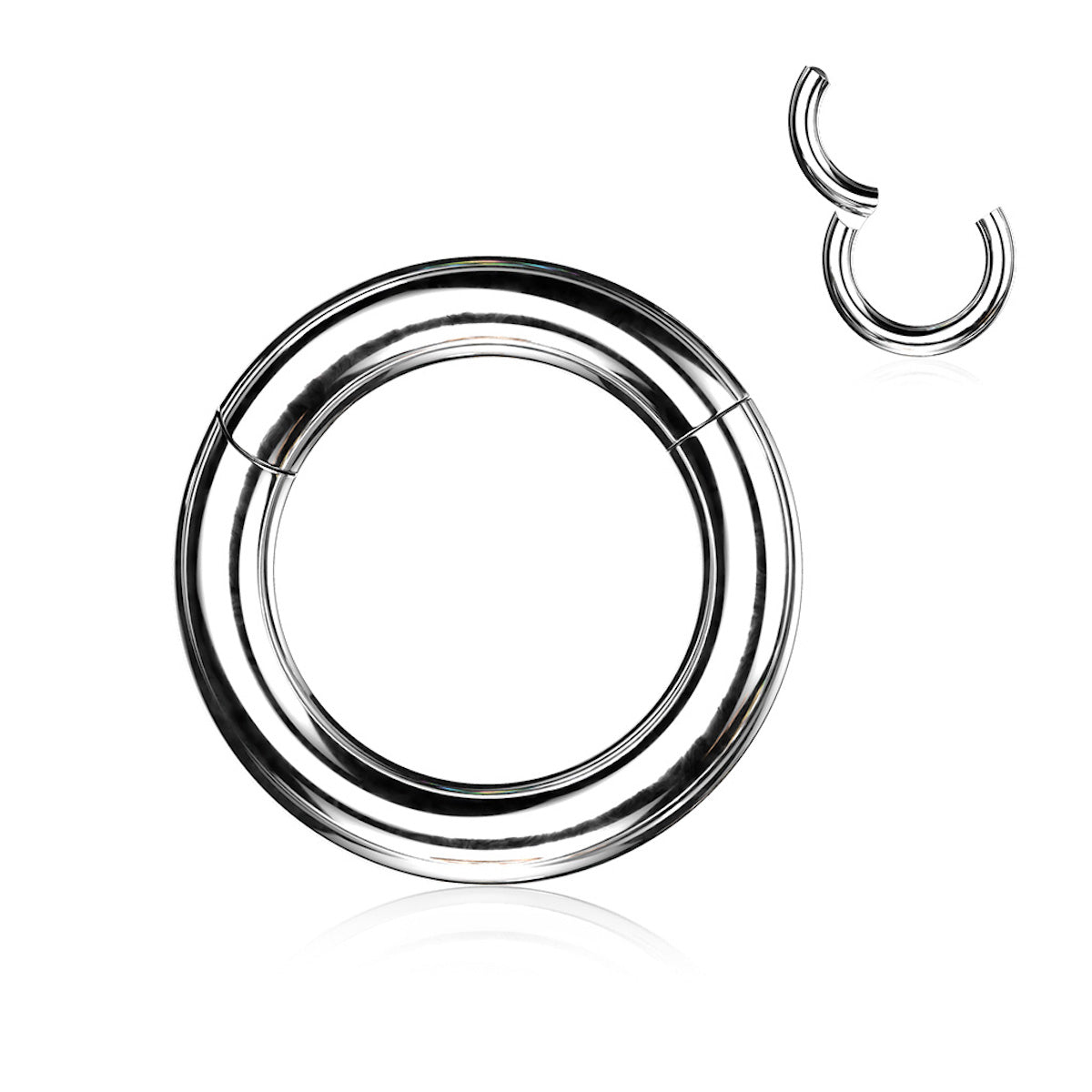 Advanced 6GA Segment Ring with Clicker Hinge for Piercings