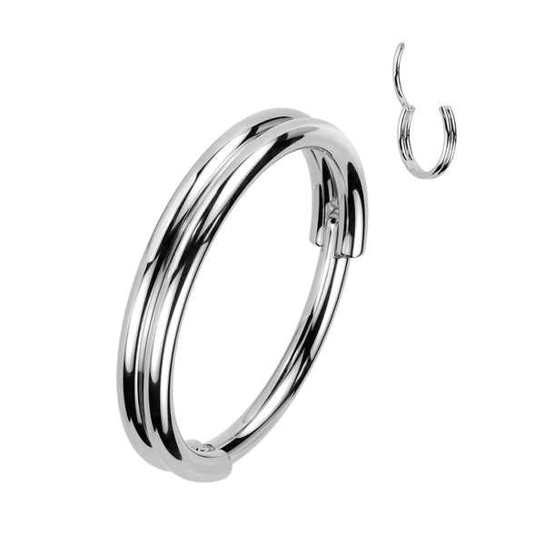 20G 316L Steel Hoop Ring - Earring/Nose/Septum