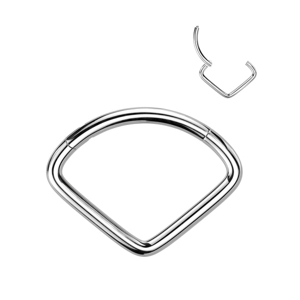 Titanium Chevron Hinged Segment Ring 16GA/18GA