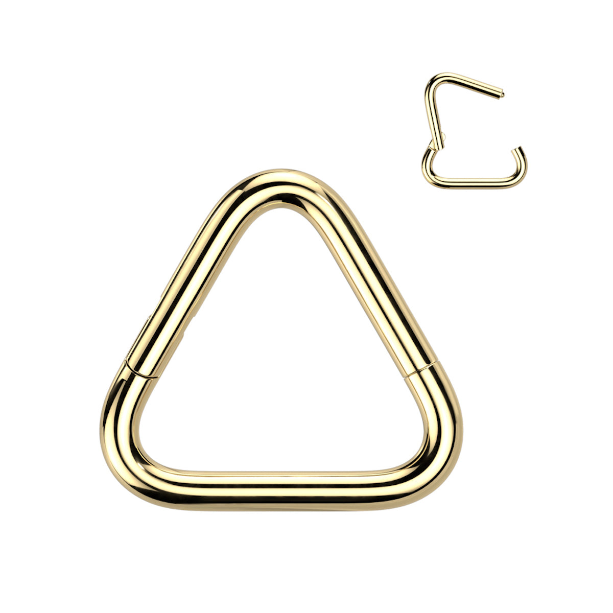 Titanium Triangle Segment Ring 16GA/18GA Hinged Closure