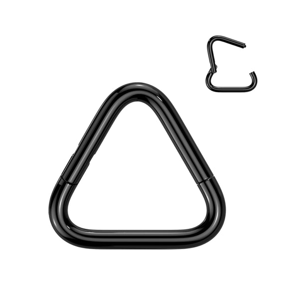 Titanium Triangle Segment Ring 16GA/18GA Hinged Closure