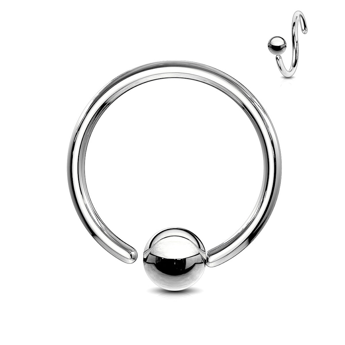 Versatile Captive Bead Ring, 16G/18G, 3mm Ball