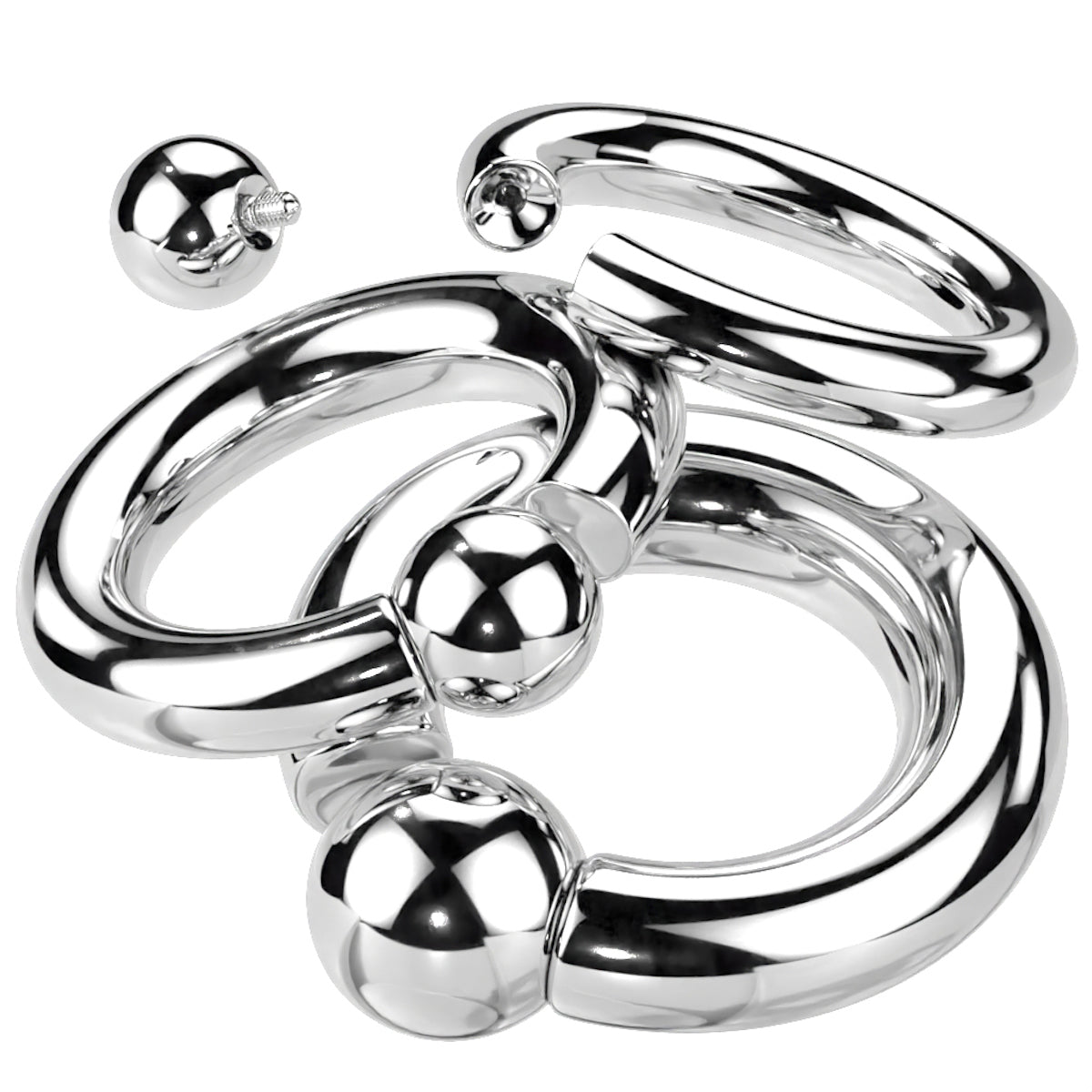 Titanium Captive Bead Rings - Various Gauges