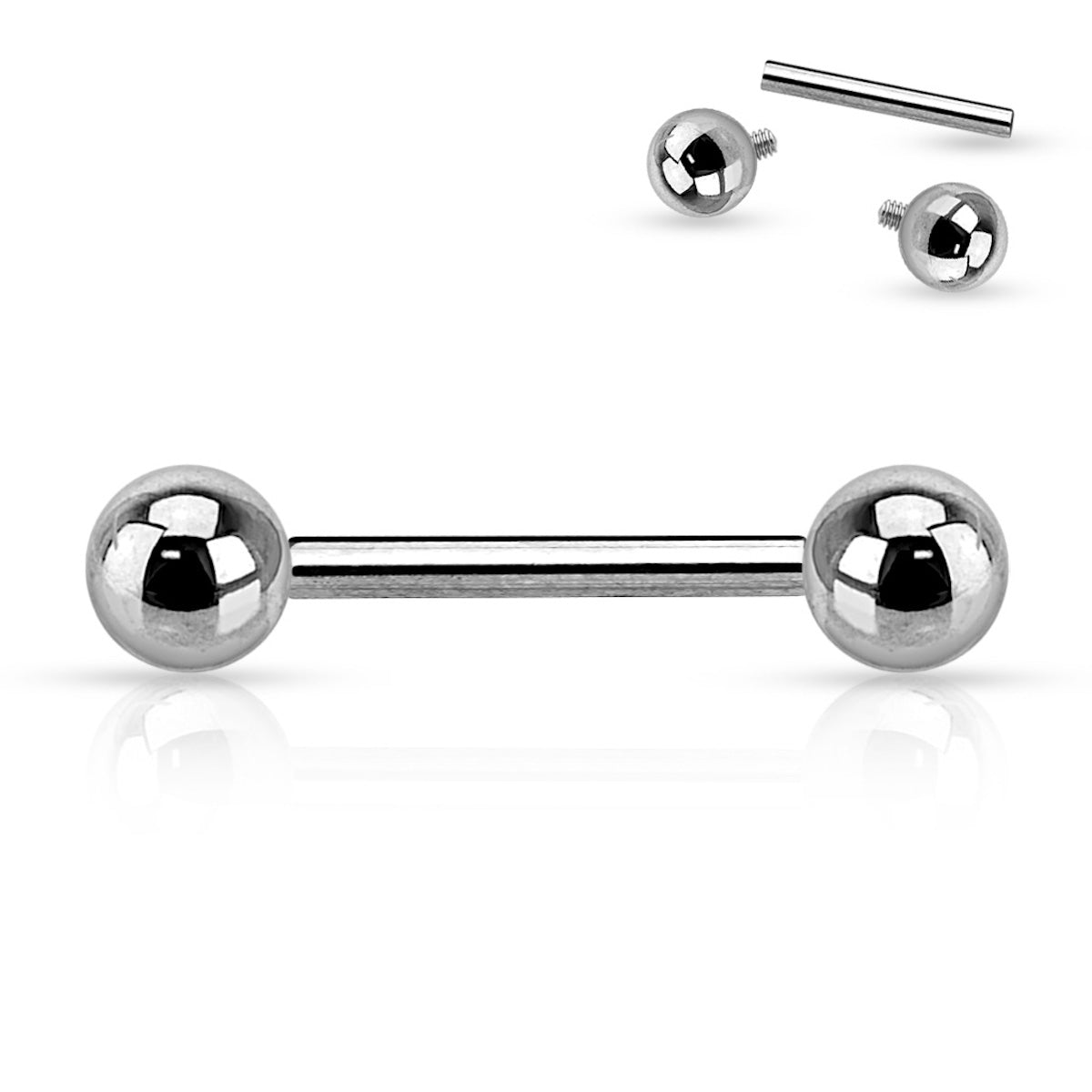 Titanium Straight Barbell 14GA - Versatile Body Jewelry