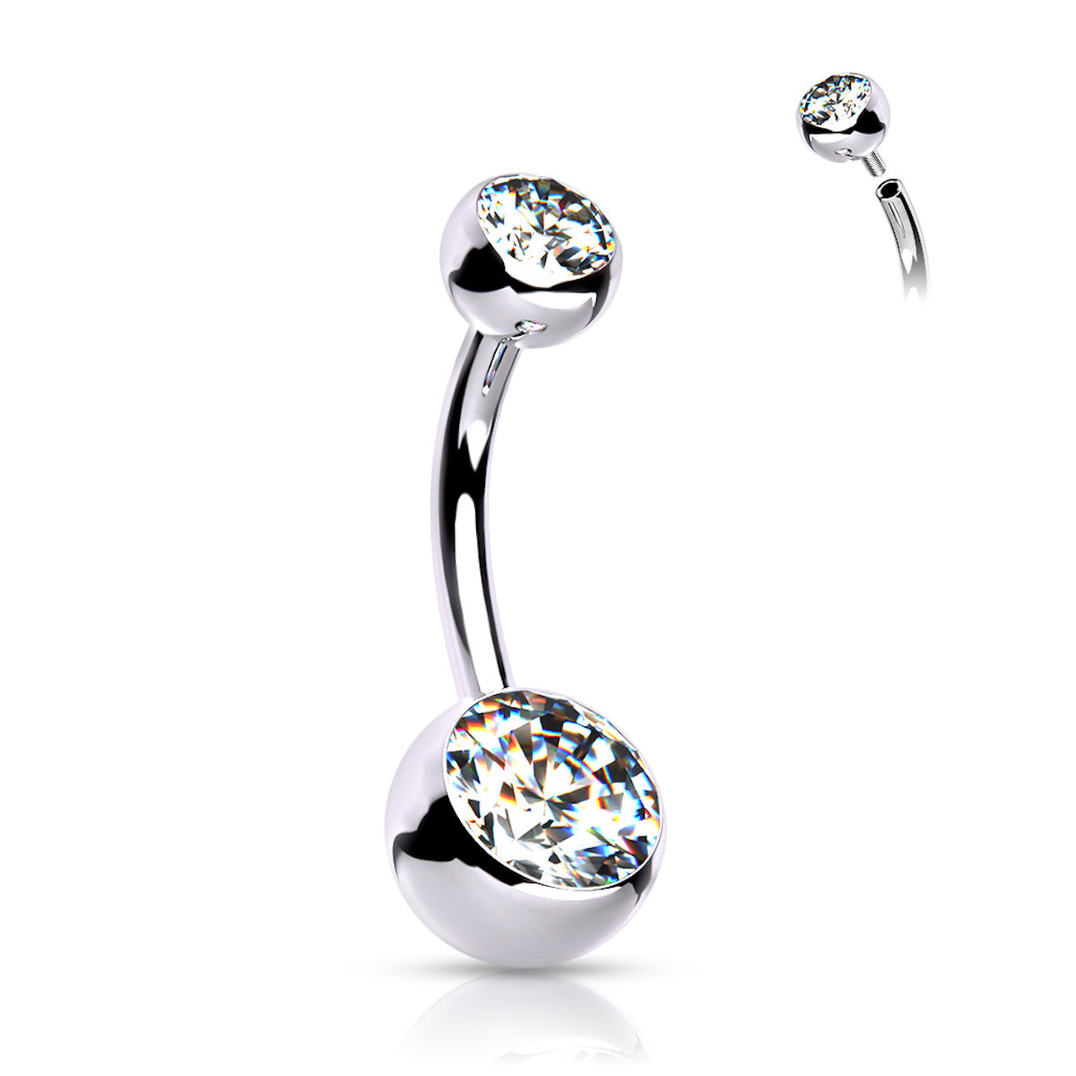 Bauchnabelpiercing aus Titan
