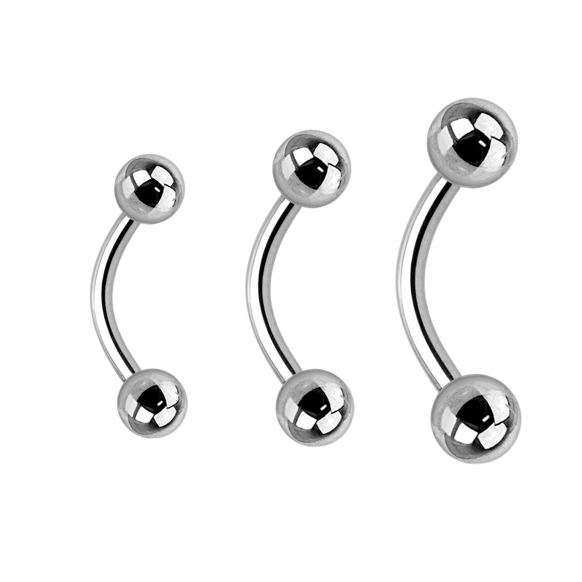 Curved Barbell 14GA/16GA - Body & Ear Piercings