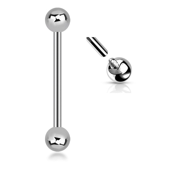 Titanium Straight Barbell 14GA - Versatile Body Jewelry