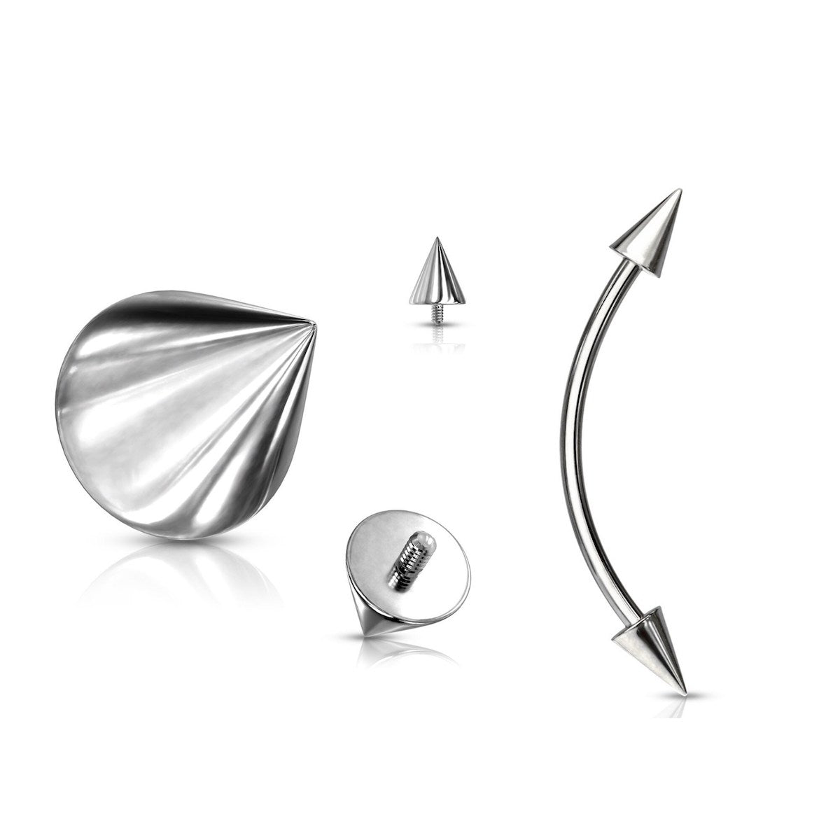 Titanium Curved Barbell 16Ga - Multi-Purpose Piercing