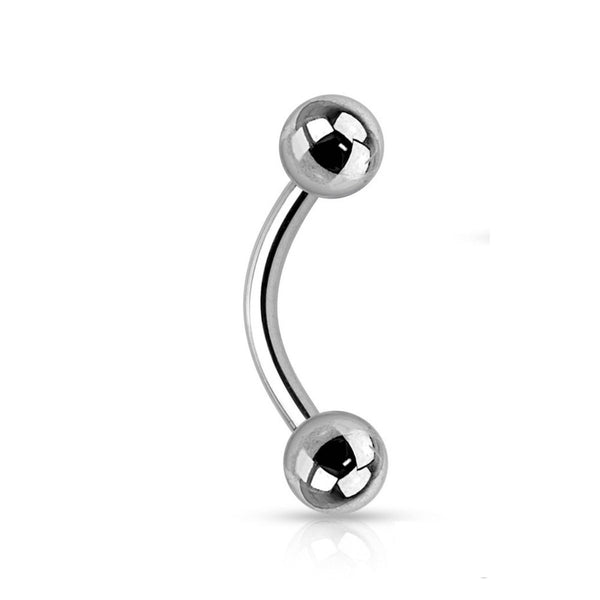 Titanium Curved Barbell 16GA - Multi-Purpose Piercing Ring